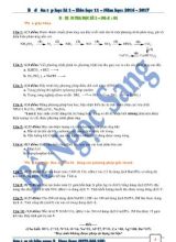 Bộ đề ôn tập học kì 1  Hóa học 11  Năm học 2016 - 2017
